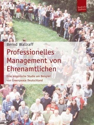 cover image of Professionelles Management von Ehrenamtlichen